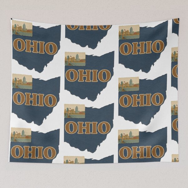 Item preview, Ohio Map | Ohio State Outline | USA Map Art designed and sold by 22k Lab Studio.