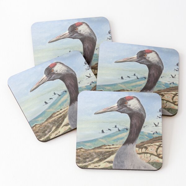 Item preview, Cranes designed and sold by Paco Guerrero Wildlife Art.