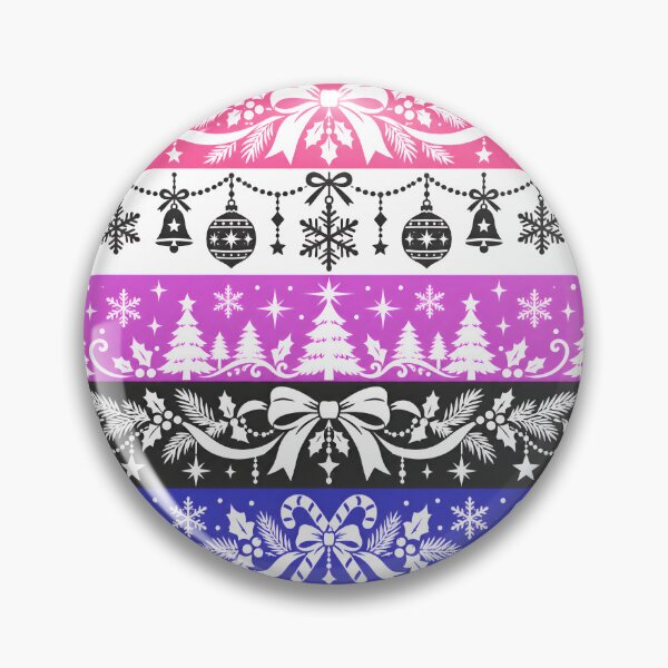 Item preview, Genderfluid Pride Flag with Christmas Holiday Doodles designed and sold by Travelslightly.