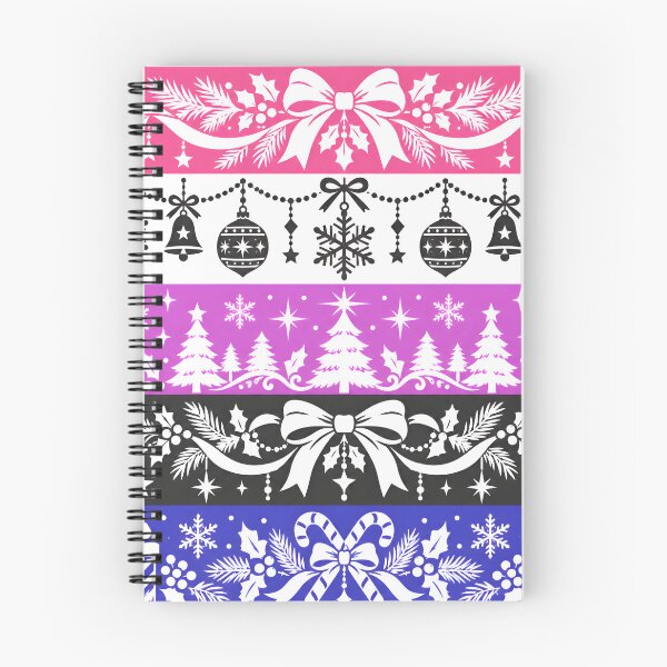 Item preview, Genderfluid Pride Flag with Christmas Holiday Doodles designed and sold by Travelslightly.