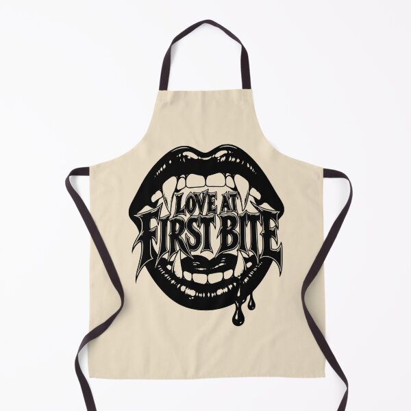 Item preview, Vampire Lips Gothic Lettering Love at First Bite designed and sold by AmiGraph.