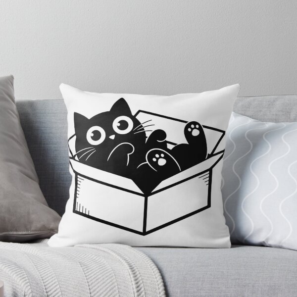 Item preview, Playful Black Cat in a Box designed and sold by Good_Things.