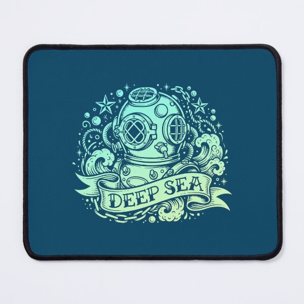 Item preview, Deep Sea Vintage Diving Helmet Scuba Diver Ocean Explorer Graphic    designed and sold by KiwiRider.