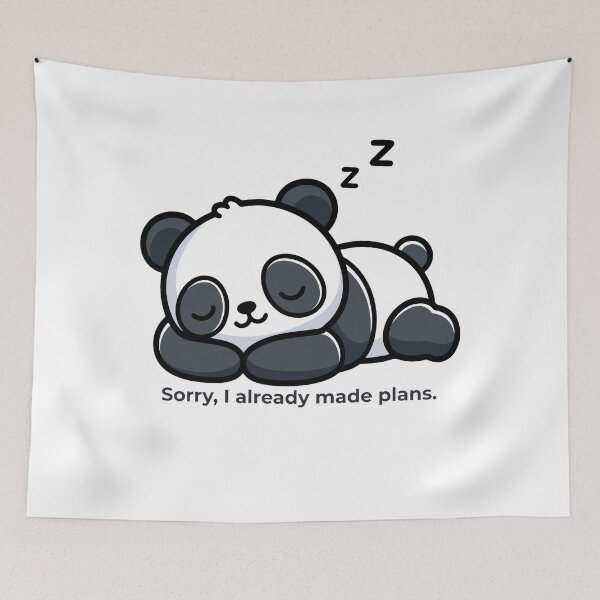 Item preview, Funny Sleepy Panda designed and sold by MMajirsky1.