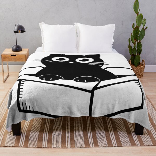 Item preview, Cute Black Cat Sitting in a Box designed and sold by Good_Things.