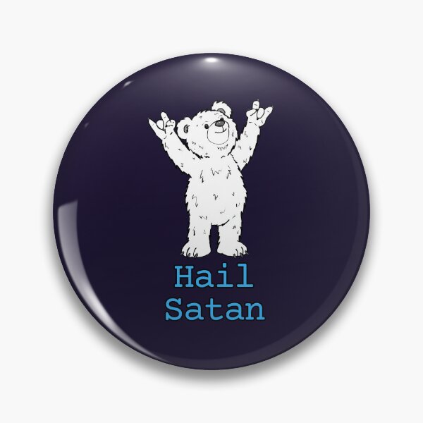 Item preview, Hail Satan Polar Bear Teddy designed and sold by Melty Shirts.