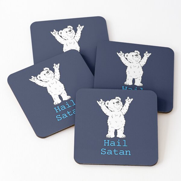 Item preview, Hail Satan Polar Bear Teddy designed and sold by Melty Shirts.