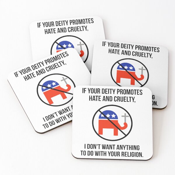 Item preview, If your religion promotes hate and cruelty, I don’t want anything to do with it. designed and sold by Rachel the Artist .
