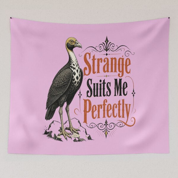 Item preview, White-necked Rockfowl Shirt - Strange Suits Me Perfectly - Gothic Halloween Bird Tee - Quirky Museum Engraving Apparel designed and sold by Max Store.