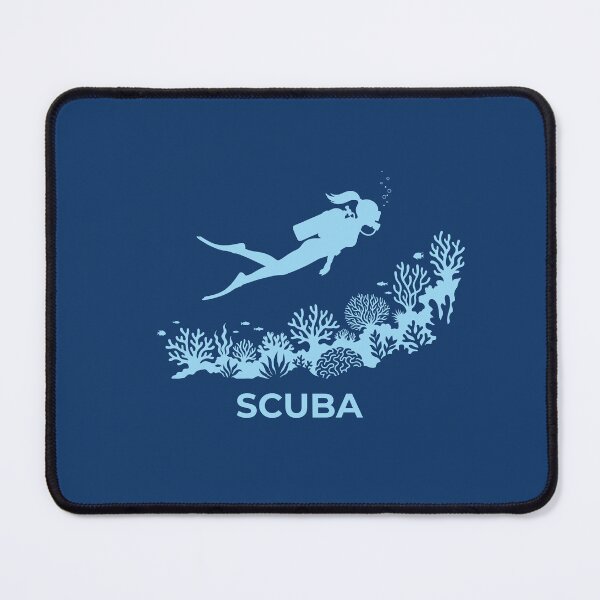 Item preview, Scuba Diving Coral Reef Ocean Explorer Female Diver Graphic    designed and sold by KiwiRider.