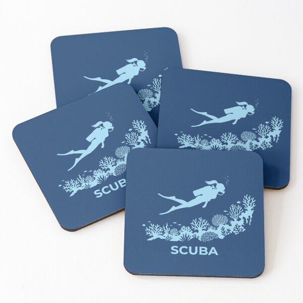 Item preview, Scuba Diving Coral Reef Ocean Explorer Female Diver Graphic    designed and sold by KiwiRider.