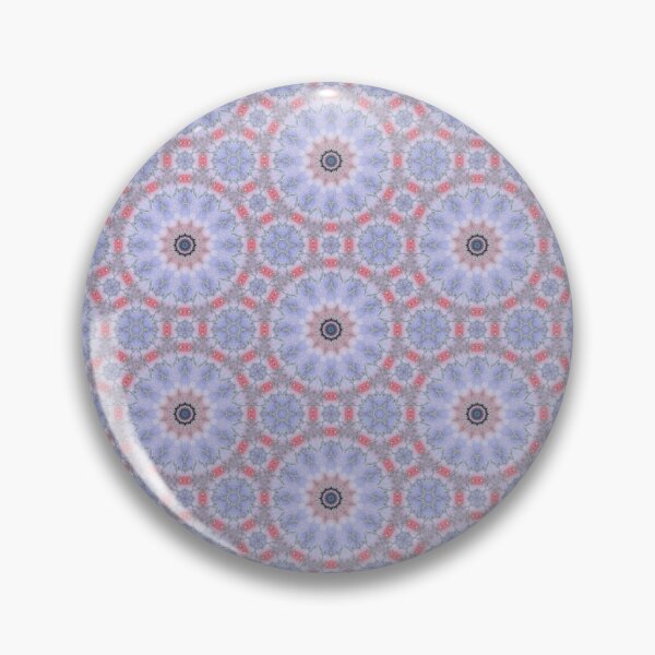 Item preview, Soft Lilac Coral Pink Pastel Blue Hexagonal Starburst Mosaic Mandala - Duvet Cover designed and sold by ArithraStudio.