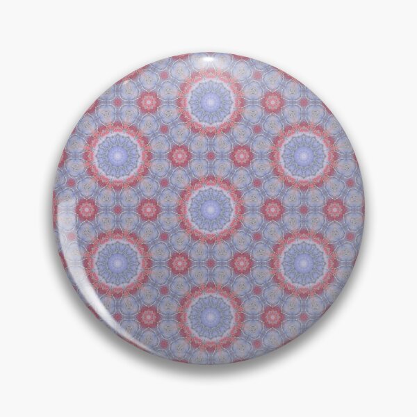 Item preview, Coral Pink Soft Lilac Periwinkle Hexagonal Starburst Mosaic Mandala - Duvet Cover designed and sold by ArithraStudio.