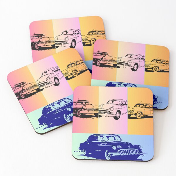 Item preview, Pop Art Vintage Classic Cars - Retro Colorful Automotive Graphic Tee designed and sold by Benidar.