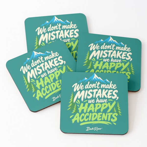 Item preview, Bob Ross Happy Accidents Painting Quote designed and sold by karamram.