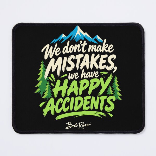 Item preview, Bob Ross Happy Accidents Painting Quote designed and sold by karamram.