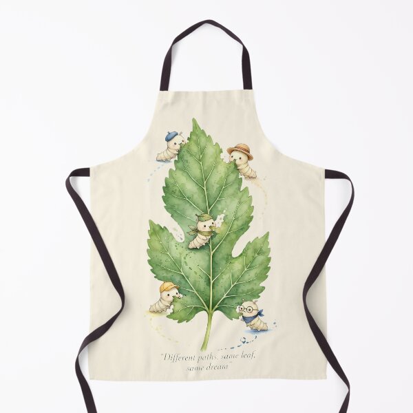 Item preview, Different Paths Same Leaf Same Dream Cute Silkworms Watercolor designed and sold by HappyVibeTees.