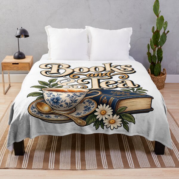 Item preview, Books And Tea Vintage Floral Teacup Reading Lover designed and sold by Photo-Sphere101.