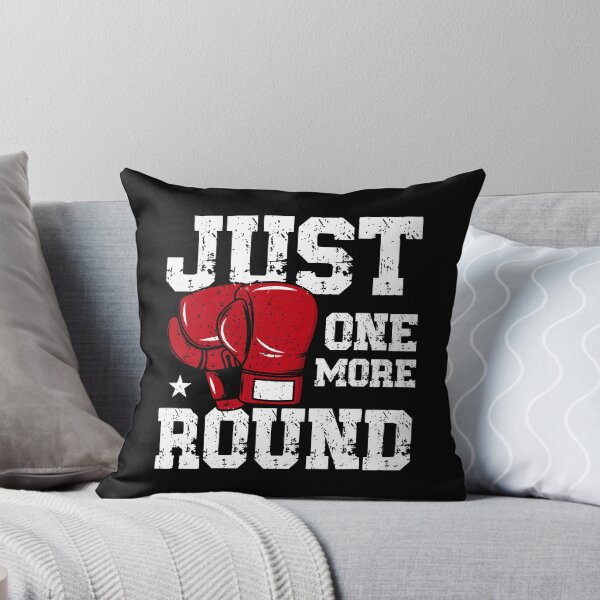 Item preview, Just One More Round Vintage Boxing Gloves Varsity Athletic Gym Quote designed and sold by Dmetalx Art Apparel.