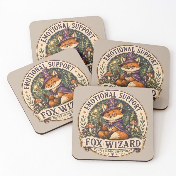 Item preview, Emotional Support Fox Wizard – Forest Magic Department designed and sold by  MAD's Recreation Studio.