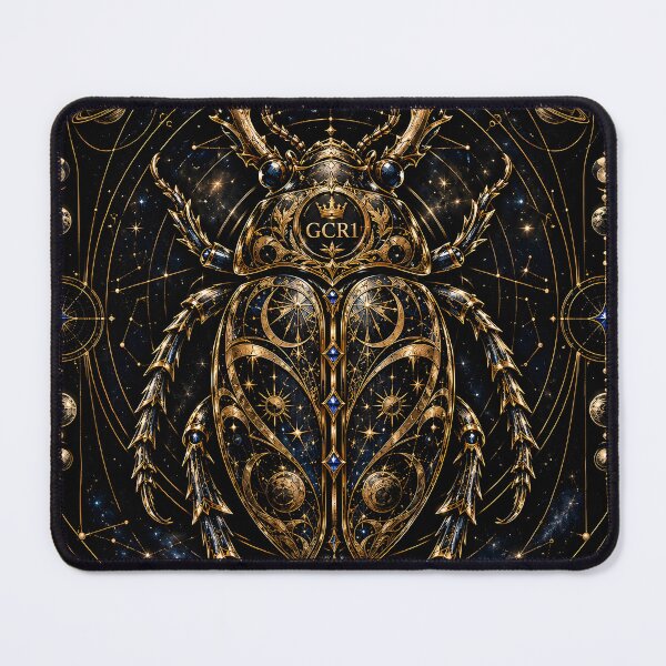 Item preview, GCR1 Celestial Dynasty Beetle – Gold Scarab Zodiac Cosmic Art designed and sold by GCR1.