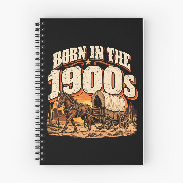 Item preview, Born In The 1900s Funny Retro Western Horse And Wagon Nostalgia designed and sold by Photo-Sphere101.