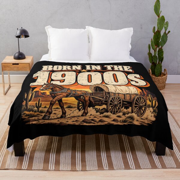 Item preview, Born In The 1900s Funny Retro Western Horse And Wagon Nostalgia designed and sold by Photo-Sphere101.