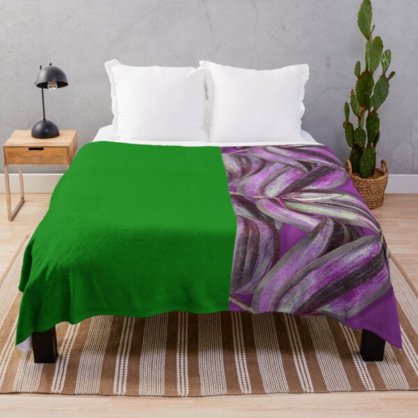 Item preview, Purple Tradescantia Leaves Floral Pattern Art designed and sold by MatiolaScentArt.