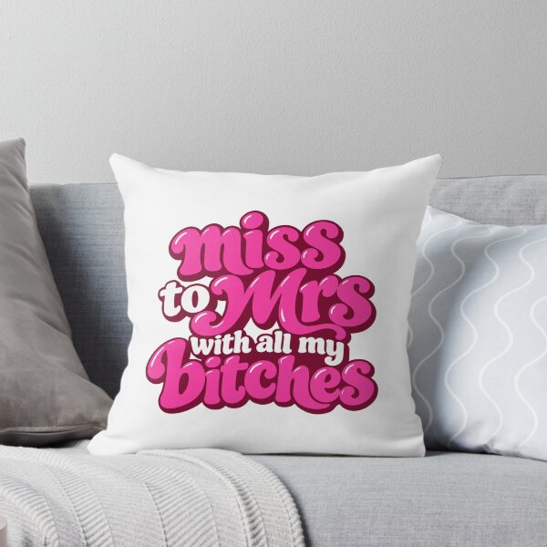 Item preview, Miss To Mrs Bride Tribe Pink Typography designed and sold by FemmePod.