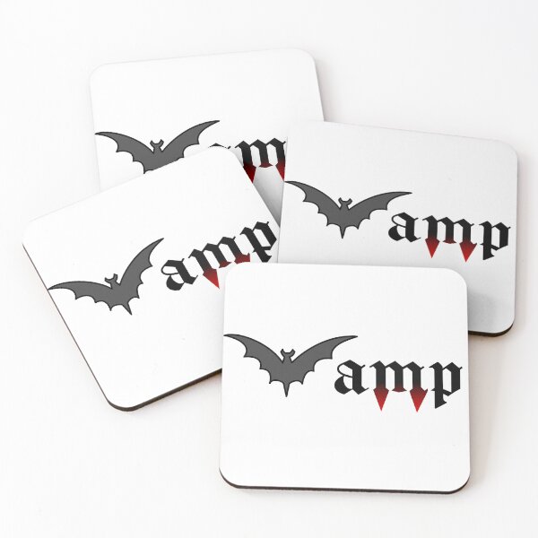 Item preview, Gothic Vamp Typography Text with Bat Silhouette and Fangs designed and sold by darkskinbender.