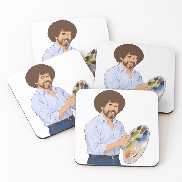 Item preview, Bob Ross No Mistakes Just Happy Accidents Happy Little Trees Vintage Retro Art designed and sold by karamram.