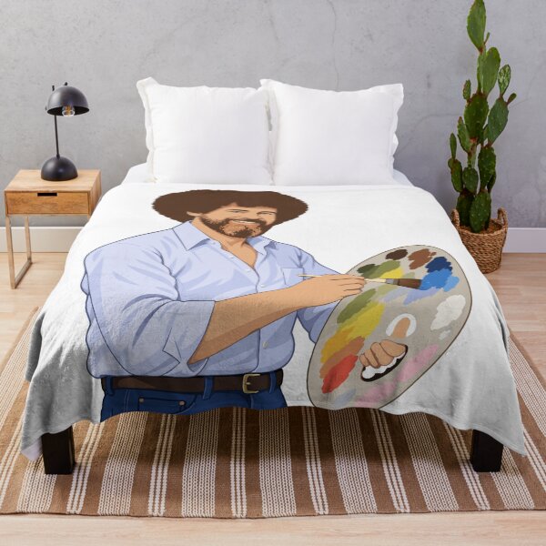 Item preview, Bob Ross No Mistakes Just Happy Accidents Happy Little Trees Vintage Retro Art designed and sold by karamram.