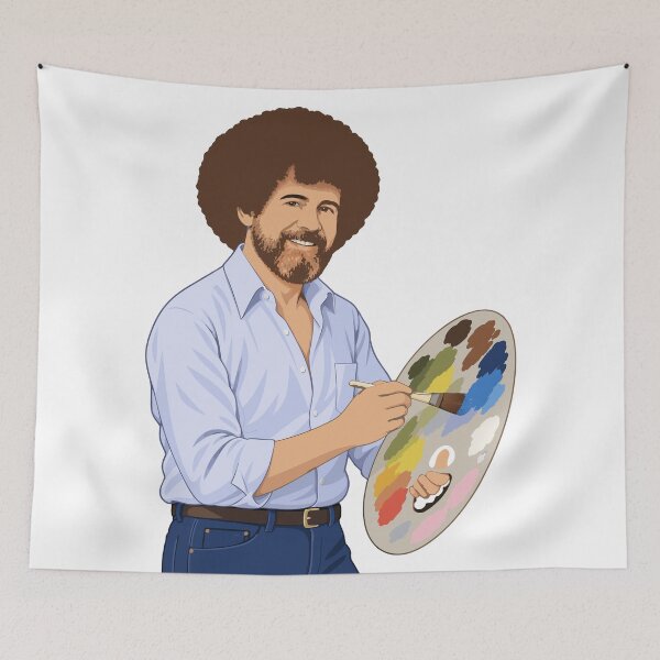 Item preview, Bob Ross No Mistakes Just Happy Accidents Happy Little Trees Vintage Retro Art designed and sold by karamram.