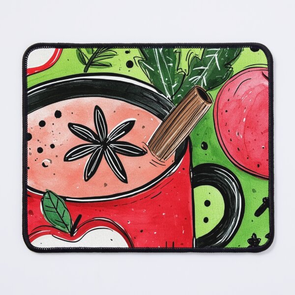 Item preview, Warm Up Your Autumn with Spiced Apple Cider- Cozy Vibrant Abstract Fall Kitchen Art designed and sold by OlfactoART Studio.