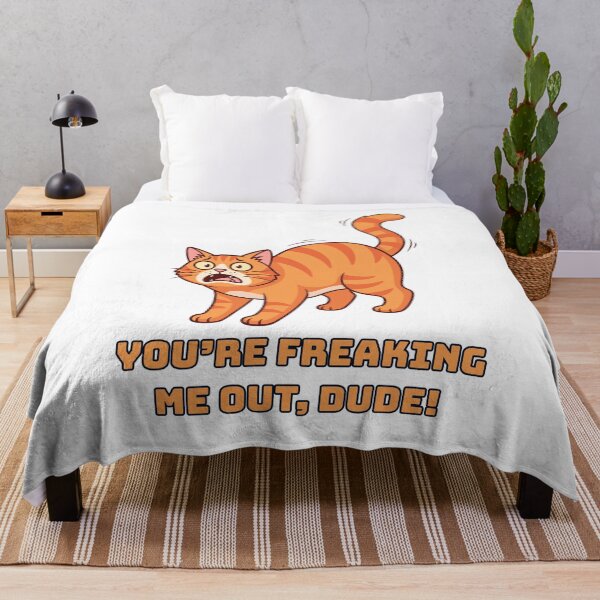 Item preview, You're Freaking Me Out, Dude! (Orange Cat Humor) designed and sold by lovewhatyoudo.