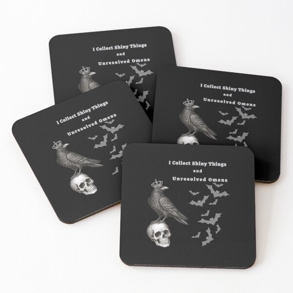 Item preview, I Collect Shiny Things and Unresolved Omens designed and sold by mirciashop.