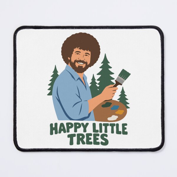 Item preview, Bob Ross No Mistakes Just Happy Accidents Happy Little Trees designed and sold by karamram.