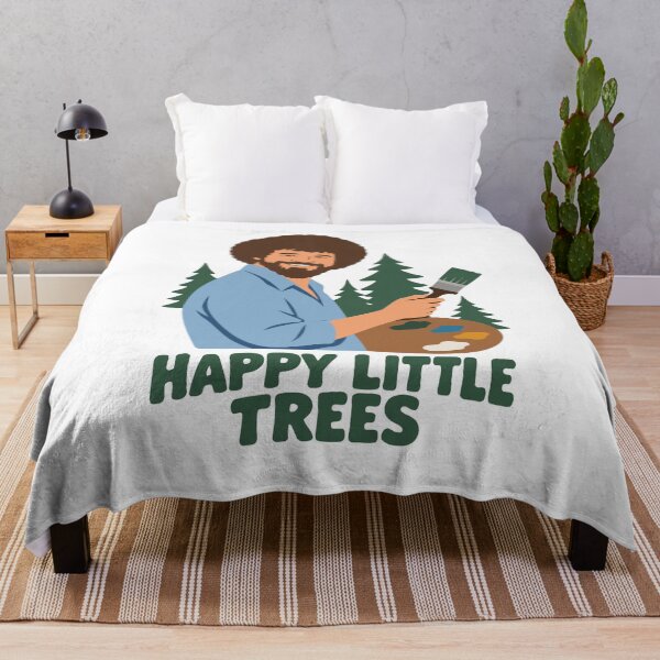 Item preview, Bob Ross No Mistakes Just Happy Accidents Happy Little Trees designed and sold by karamram.