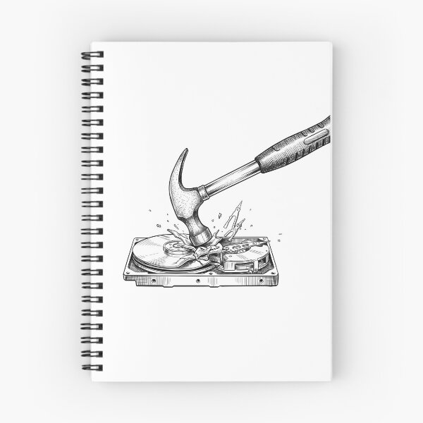 Item preview, Hard Drive Destruction designed and sold by Naux | Design & Illustration.