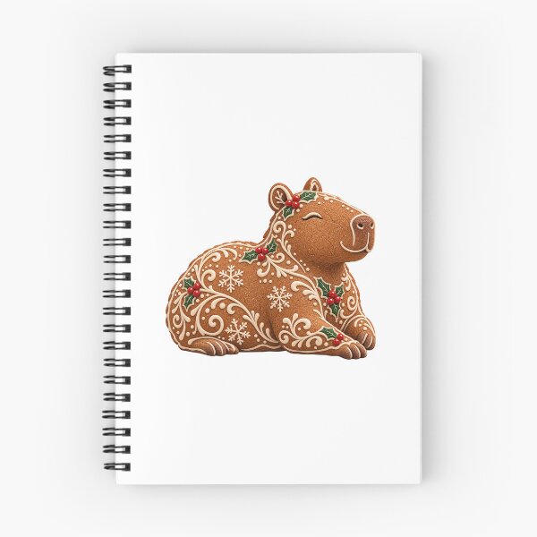 Item preview, Capybara – Gingerbread Capybara, Cozy Christmas Art designed and sold by Sleepy Safari.