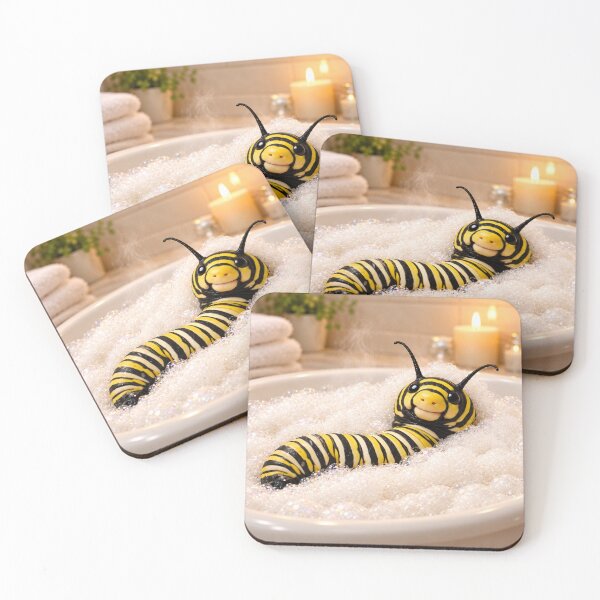 Item preview, Cozy Monarch Caterpillar Bubble Bath designed and sold by Sillytoe.
