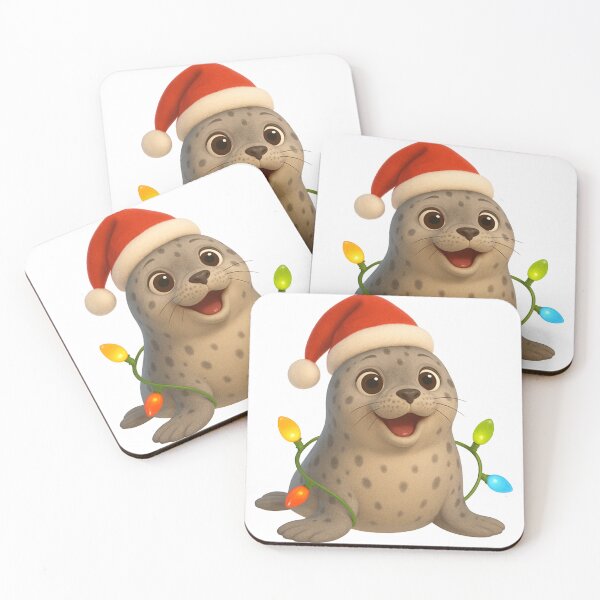 Item preview, Jolly Harbor Seal Christmas designed and sold by Sillytoe.