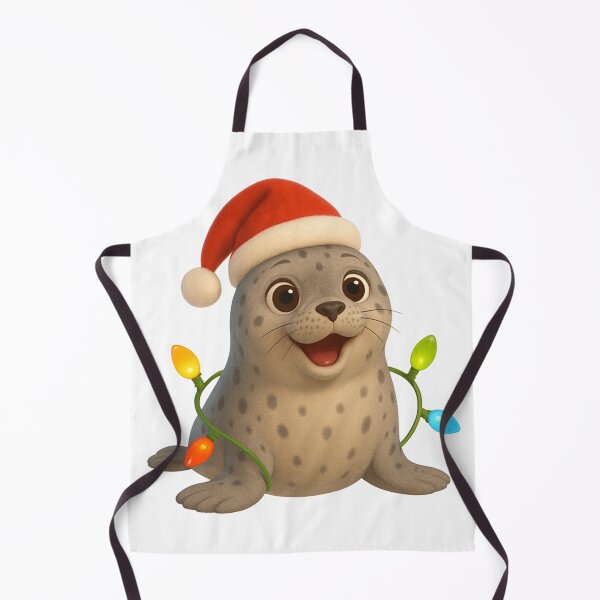 Item preview, Jolly Harbor Seal Christmas designed and sold by Sillytoe.