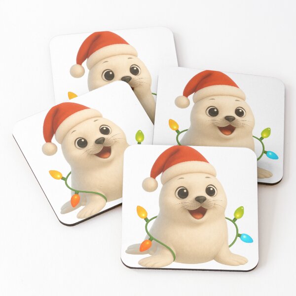 Item preview, Sweet Harp Seal Christmas designed and sold by Sillytoe.