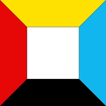 Artwork thumbnail, Primary Colored Block Pattern by TwelveParties