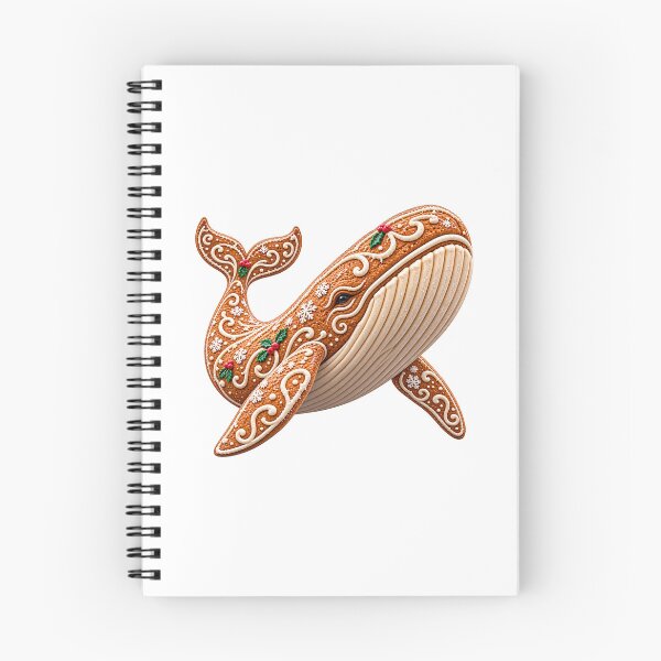 Item preview, Whale – Gingerbread Whale, Cozy Christmas Art designed and sold by Sleepy Safari.