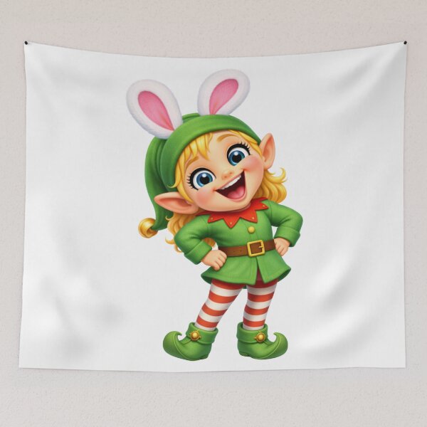 Item preview, Cheerful Elf Girl Easter designed and sold by Sillytoe.