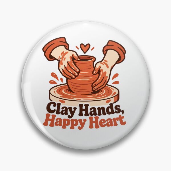 Item preview, Clay Hands Happy Heart Pottery Gift designed and sold by Artful Avenue.