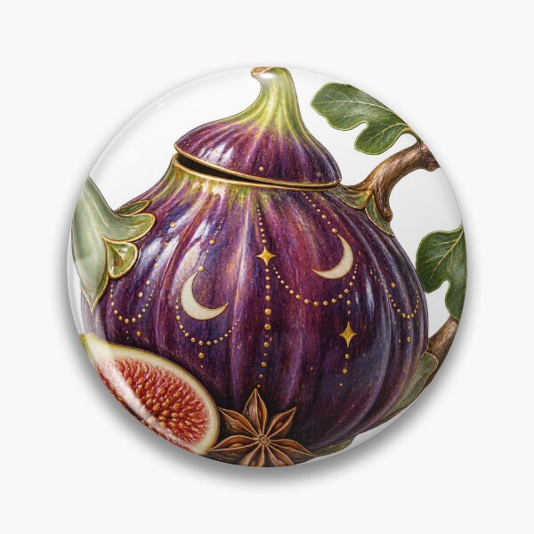 Item preview, Fig Teapot Celestial Ceramic Still Life designed and sold by Drip stamp.