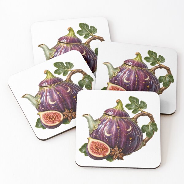 Item preview, Fig Teapot Celestial Ceramic Still Life designed and sold by Drip stamp.